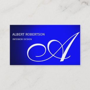 Carte de visite du concepteur d'intérieur Monogram