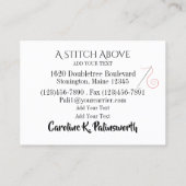 Carte de visite du concepteur Seamstress (Dos)