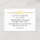 Carte de visite du concepteur Seamstress (Dos)