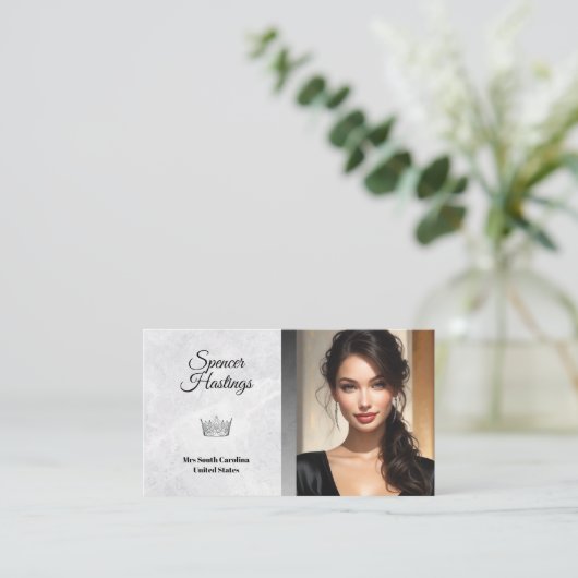 Carte de visite du concours de glace marbré (Debout devant)