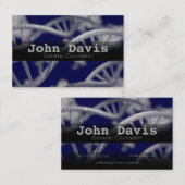 Carte de visite du conseiller en génétique (Devant / Derrière)