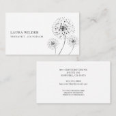 Carte de visite du conseiller thérapeutique (Devant / Derrière)