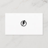 Carte de visite du consultant en génie électrique (Dos)