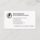 Carte de visite du consultant en génie électrique (Devant)