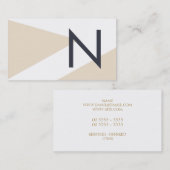 Carte de visite du consultant en gestion d'entrepr (Devant / Derrière)