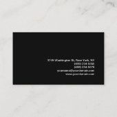 Carte de visite du consultant en monographie gris  (Dos)