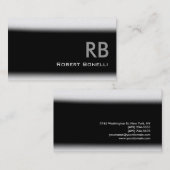 Carte de visite du consultant en monographie gris- (Devant / Derrière)