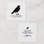 Carte de visite du Corbeau noir (Devant / Derrière)