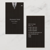 Carte de visite du costume de l'avocat et de la (Devant / Derrière)