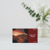 Carte de visite du coucher de soleil du paysage ph (Debout devant)