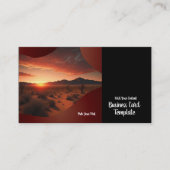 Carte de visite du coucher de soleil du paysage ph (Devant)
