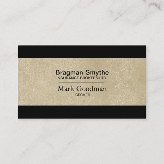 Carte de visite du courtier d'assurance - Textes s (Devant)