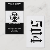 carte de visite du crâne (Devant / Derrière)