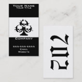 carte de visite du crâne (Devant / Derrière)