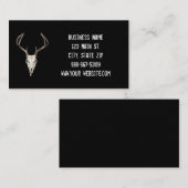 Carte de visite du crâne de cerf sur Arrière - pla (Devant / Derrière)