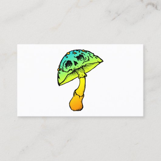 carte de visite du crâne de champignons (Devant)