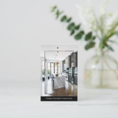 carte de visite du décorateur/entrepreneur (Debout devant)