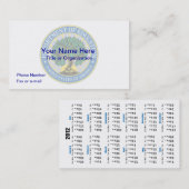 CARTE DE VISITE du département américain de l'éduc (Devant / Derrière)