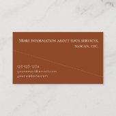 Carte de visite du désert aquarelle (Dos)