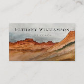Carte de visite du désert aquarelle (Devant)