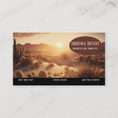 Carte de visite du désert de Sunset en Arizona (Devant)