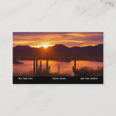 Carte de visite du désert Tucson Sunset (Devant)