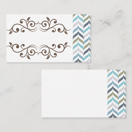 Carte de visite du design classique (Devant / Derrière)