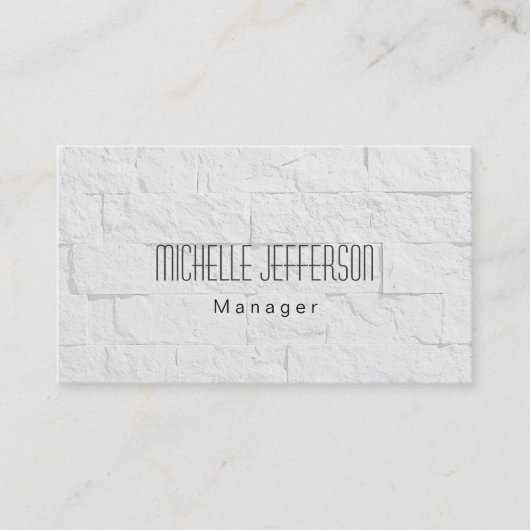 Carte de visite du directeur du Motif de briques d (Devant)