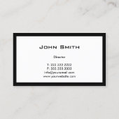 Carte de visite du directeur du tableau de bord gr (Dos)