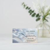 Carte de visite du directeur funéraire de Sky Hero (Debout devant)