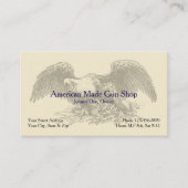 Carte de visite du distributeur d'armes à feu de p (Devant)