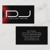 Carte de visite du DJ (Devant / Derrière)