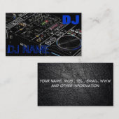 Carte de visite du DJ (Devant / Derrière)