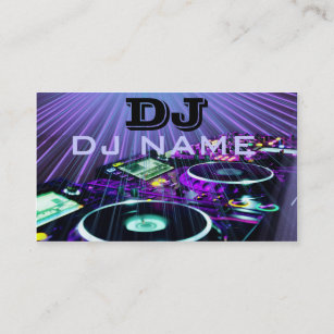 carte de visite du DJ