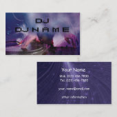 Carte de visite du DJ (Devant / Derrière)