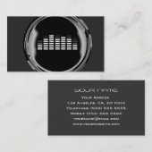 Carte de visite du DJ (Devant / Derrière)