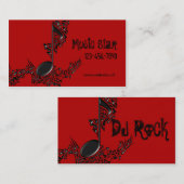 Carte de visite du DJ (Devant / Derrière)