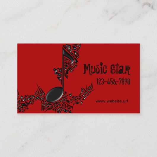 Carte de visite du DJ (Devant)