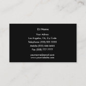 Carte de visite du DJ (Dos)