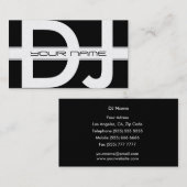 Carte de visite du DJ (Devant / Derrière)