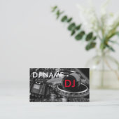 carte de visite du DJ (Debout devant)