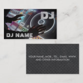 Carte de visite du DJ (Devant / Derrière)