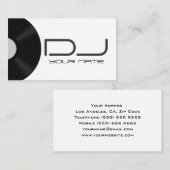 Carte de visite du DJ (Devant / Derrière)