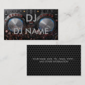 carte de visite du DJ (Devant / Derrière)