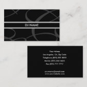 Carte de visite du DJ (Devant / Derrière)