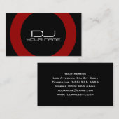 Carte de visite du DJ (Devant / Derrière)