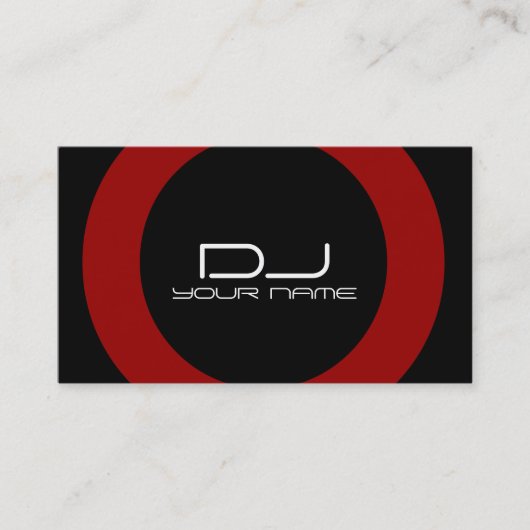 Carte de visite du DJ (Devant)