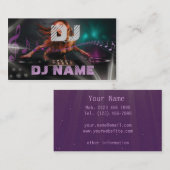 Carte de visite du DJ (Devant / Derrière)