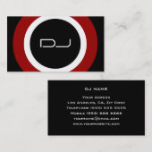 Carte de visite du DJ (Devant / Derrière)