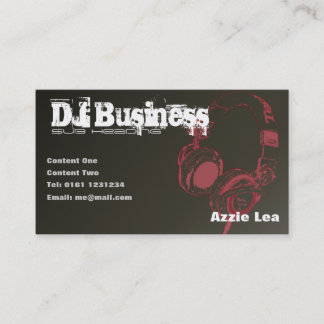 Carte de visite du DJ [brun] - personnalisable